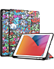 Old Style Notebook Design Case - Graffiti for iPad Air 11 2024 / 10 2022 (10.9") / Air 4 / Air 5 / Pro 11 (1st / 2nd / 3rd / 4th) (Only Ground Shipping)