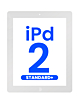 Standard+ iPad 2 Digitizer Assembly w / Home Button (WHITE)