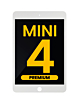 LCD Assembly for iPad Mini 4 (WHITE) (Sleep / Wake Sensor Flex Pre-Installed) (Premium)