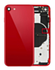 Back Housing Frame with Small Components Pre-Installed for iPhone SE (2022) (NO LOGO) (RED)