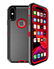 Heavy Duty Case for iPhone X / XS (BLACK & RED) (Only Ground Shipping)