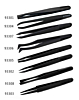 KAIGEXIN Anti-static Plastic Tweezers Set