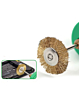 LANRUI Copper Brush Used with a Hand Drill for Glue Removal (3.0 Size / 5 Pcs) (Only Ground Shipping)