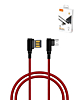 LDNIO LC421 90 Degree USB A-M Charging Cable (RED) (6ft) (12W) (Only Ground Shipping)