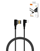 LDNIO LC421 90 Degree USB A-L Charging Cable NON MFI (GRAY) (6ft) (12W) (Only Ground Shipping)
