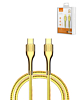 LDNIO LC652C USB C-C Fast Charging Data Cable (GOLD) (6ft) (65w) (Only Ground Shipping)