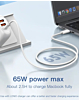 LDNIO LC901c USB C-C Fast Charging Cable (WHITE) (3ft) (65W) (Only Ground Shipping)