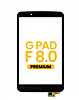 Digitizer Assembly without Frame for LG G Pad F 8.0 (V495) (BLACK) (Premium)