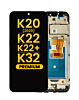 LCD Assembly with Frame for LG K20 (2020) / K22 / K22 Plus (K220) / K32 (BLACK) (Premium)