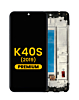 LCD Assembly with Frame for LG K40S (2019) (BLACK) (Premium)