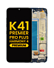 LCD Assembly with Frame for LG K41 / Premier Pro Plus / Harmony 4 (BLACK) (Premium)