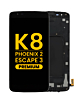 LCD Assembly with Frame for LG K8 (K350 / 2016) / Phoenix 2 / Escape 3 (BLACK) (Premium)
