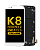 LCD Assembly with Frame for LG K8 (K350 / 2016) / Phoenix 2 / Escape 3 (WHITE) (Premium)