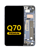 LCD Assembly with Frame for LG Q70 (BLACK) (Premium)