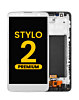 LCD Assembly with Frame for LG Stylo 2 (LS775) (WHITE) (Premium)