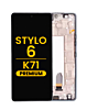 LCD Assembly with Frame for LG Stylo 6 / K71 (Q730) (SILVER) (Premium)