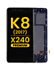 LCD Assembly with Frame for LG K8 (2017) / X240 (BLACK) (Premium)
