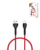 LDNIO LS481 USB A-L Non-MFI Fast Charging Data Cable (RED) (3ft) (12W) (Only Ground Shipping)