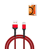 LDNIO LS64 USB A-M Braided Charging Data Cable (RED) (6ft) (12W) (Only Ground Shipping)