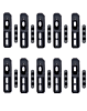 Loud Speaker & Microphone Mesh for iPhone X (BLACK) (Pack of 10)