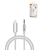 LDNIO LSY82i Lightning to AUX Audio Adapter (6ft) (WHITE) (Only Ground Shipping)