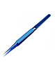 LuoWei Titanium Alloy Tweezers - Straight (BLUE)