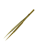 LuoWei Titanium Alloy Tweezers Bamboo Knot Style - Straight (GOLD)