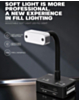 LuoWei LS04 Soft Fill Light LED Flexible Gooseneck Desk Lamp with Stepless Dimming (Only Ground Shipping)