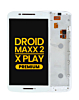LCD Assembly with Frame for Motorola Droid Maxx 2 (XT1565) / Moto X Play (XT1561) (WHITE) (Premium)
