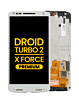 LCD Assembly with Frame for Motorola Droid Turbo 2 (XT1585) / X Force (XT1580) (WHITE) (Premium)