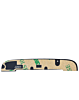 Back Glass for Motorola Moto Z/Z Force Droid (BLACK) (Bottom)
