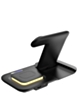 4-in-1 Wireless Charger Stand Fast Charging Station & Touch Nightlight (15W) (BLACK) (Only Ground Shipping)