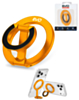 EVO FlexRing Magnetic Phone Holder with Kickstand Support & Wireless Charging (ORANGE) (Only Ground Shipping)