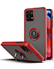 Moto G Power 5G 2023 Hard PC Rear / Soft TPU Colorful Border Case with I-ring Holder - RED (Only Ground Shipping)