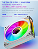 4Pro (ARGB) Quiet Cooling Fan (120*120*25MM) (WHITE) (Only Ground Shipping)