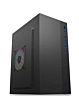Custom Tower PC Case with Large Cooling Fan (BLACK) (300*165*380MM) (Only Ground Shipping)