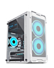 Custom Tower PC Case with 2 Cooling Fan (WHITE) (305*170*350MM) (Only Ground Shipping)