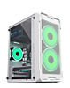 Custom Tower PC Case with 2 Cooling Fan (WHITE) (305*170*350MM) (Only Ground Shipping)
