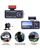 Night Vision Full HD Dash Cam with (1540 mAh) Battery (1280*720P / 30FPS) (Front / In-Cabin / Tail Camera) (Only Ground Shipping)
