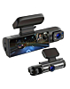 Slim Design Full HD Dash Cam with (1540 mAh) Battery (1280*720P / 30FPS) (Front / In-Cabin) (Only Ground Shipping)
