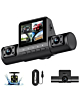 Dual Wide Angle Full HD Dash Cam with (1500 mAh) Battery (1280*720P / 30FPS) (Front / In-Cabin / Tail Camera) (Only Ground Shipping)