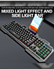 Iron-Plate Lightning Style RGB Full Size Gaming Keyboard (T16) (Only Ground Shipping)