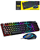 2in1 RGB Full Size Wired Gaming Keyboard and Mouse with Multimedia Keys (TF200) (Only Ground Shipping)