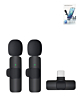 Lavelier Microphone with Built-In Battery Receiver for Vlogging (USB-C)