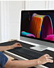 Plain Black Locked-Edge Mouse Pad (80x30cm) (2mm Thickness) (Only Ground Shipping)