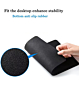 Black Locked-Edge Mouse Pad (26x21cm) (2mm Thickness) (Only Ground Shipping)