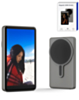 Magnetic Selfie Monitor Screen Wireless Vlog Display for iPhone Android Rear Camera Selfie Live Streaming (4.02 Inch) (Gunmetal)