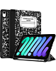 Old Style Notebook Design Case - Composition Book for iPad Mini 6 / 7 (A17 Pro) (Only Ground Shipping)