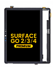 LCD Assembly without Frame for Microsoft Surface Go 2 (1901 / 1926 / 1927) / Go 3 / Go 4 (2067) (BLACK) (Premium)