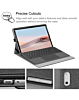 EVO Elegant Fabric Covered Business Portfolio Protective Case with Pen Holder for Microsof Surface Pro 9 / 10 / 11 (GRAY / BLACK) (Only Ground Shipping)